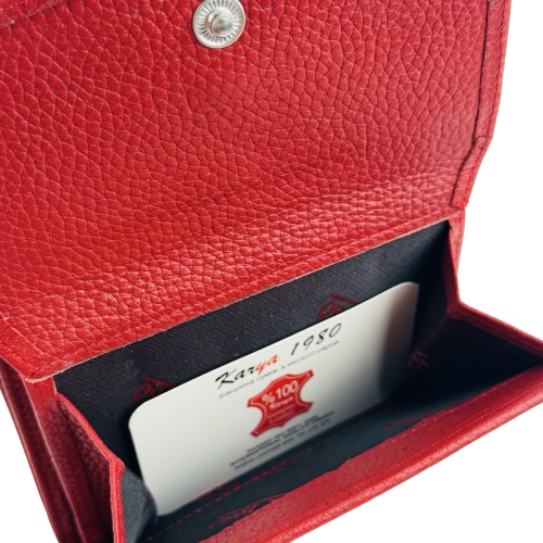 Кошелек женский кожаный Karya 2026-46 красный