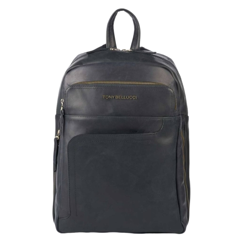 Рюкзак чоловічий шкіряний Tony Bellucci T5281-C01 чорний