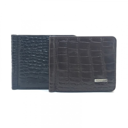 Гаманець-затискач для грошей чоловічий під крокодилячу шкіру Bond 554