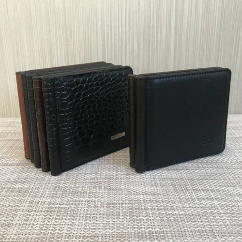 Гаманець-затискач для грошей чоловічий під крокодилячу шкіру Bond 554