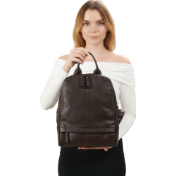Рюкзак жіночий шкіряний Tony Bellucci 0061-286 темно-коричневий