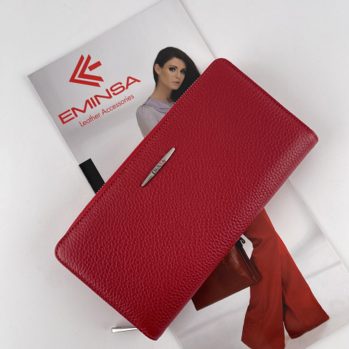 Гаманець жіночий шкіряний Eminsa 2151 18-5 червоний
