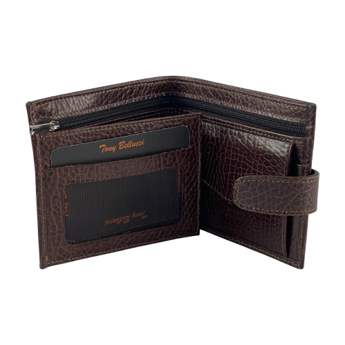 Гаманець чоловічий шкіряний Tony Bellucci T141-896 коричневий