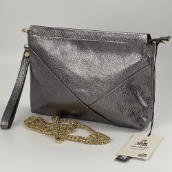 Сумка жіноча шкіряна Genuine Leather 05927 DL3 сіра