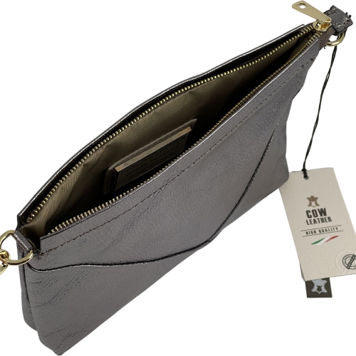 Сумка жіноча шкіряна Genuine Leather 05927 DL3 сіра