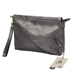 Сумка жіноча шкіряна Genuine Leather 05927 DL3 сіра