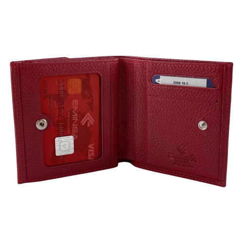 Кошелек женский кожаный Eminsa 2068 18-5 красный