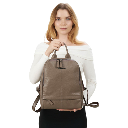 Рюкзак жіночий шкіряний Tony Bellucci 0061-213 світло-коричневий