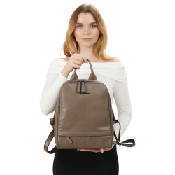 Рюкзак жіночий шкіряний Tony Bellucci 0061-213 світло-коричневий