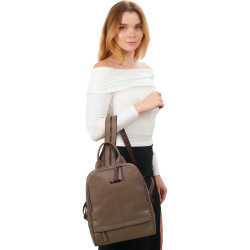 Рюкзак жіночий шкіряний Tony Bellucci 0061-213 світло-коричневий