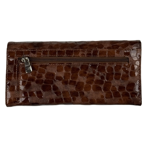 Гаманець жіночий шкіряний лакований Karya 1159-594 коричневий