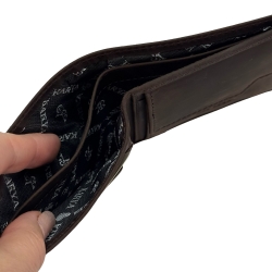 Гаманець чоловічий шкіряний Karya 0458-31 темно-коричневий (шкіра Crazy Horse)