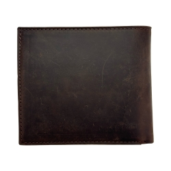 Гаманець чоловічий шкіряний Karya 0458-31 темно-коричневий (шкіра Crazy Horse)