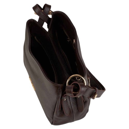 Сумка жіноча шкіряна Tony Bellucci 0653-286 темно-коричнева