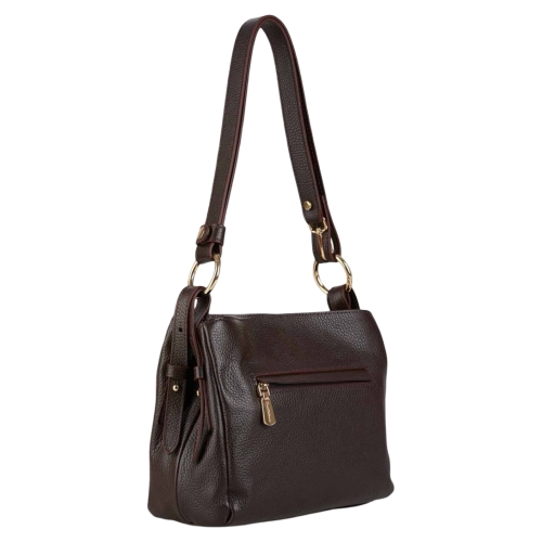 Сумка жіноча шкіряна Tony Bellucci 0653-286 темно-коричнева