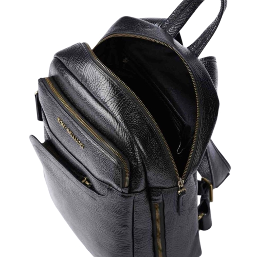 Рюкзак чоловічий шкіряний Tony Bellucci T5281-893 чорний