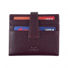 Кошелек картхолдер женский кожаный Eminsa 1611 37-6 бордовый