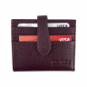 Кошелек картхолдер женский кожаный Eminsa 1611 37-6 бордовый