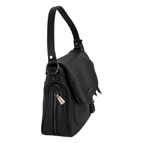 Сумка жіноча шкіряна Tony Bellucci 0663-281 чорна