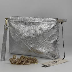 Сумка жіноча шкіряна Genuine Leather 05927 DL1 срібна