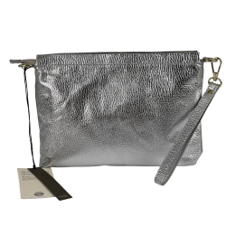 Сумка жіноча шкіряна Genuine Leather 05927 DL1 срібна