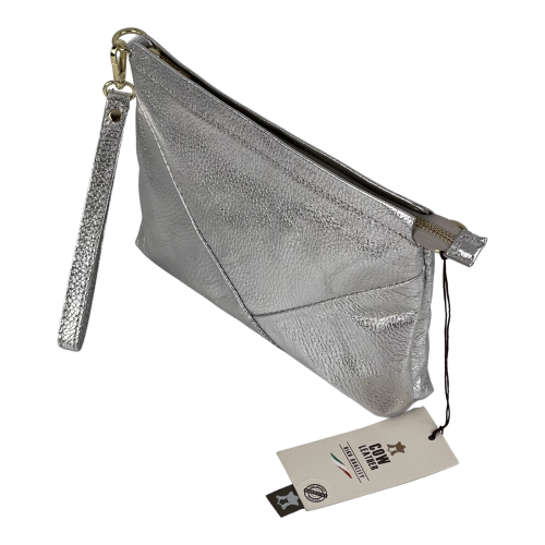 Сумка жіноча шкіряна Genuine Leather 05927 DL1 срібна