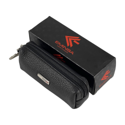 Ключница кожаная Eminsa 1520 18-1 черная