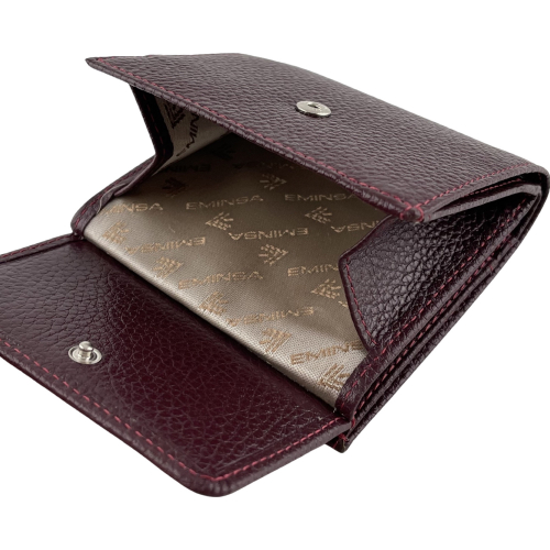Кошелек женский кожаный Eminsa 2068 18-6 бордовый