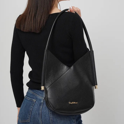 Сумка жіноча шкіряна Tony Bellucci 0870-281 чорна