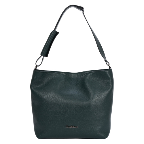 Сумка жіноча шкіряна Tony Bellucci 0721-1005 темно-зелена