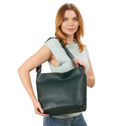 Сумка жіноча шкіряна Tony Bellucci 0721-1005 темно-зелена