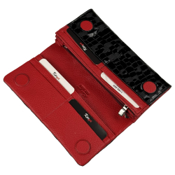 Гаманець жіночий шкіряний лакований Karya 1159-588 чорний (всередині червоний)