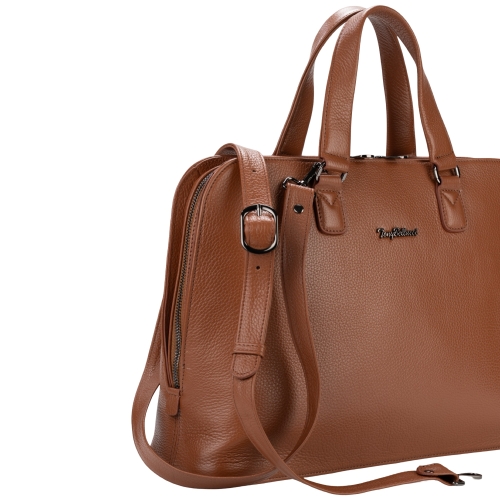 Сумка-портфель жіночий шкіряний Tony Bellucci 0485-285 світло-коричневий