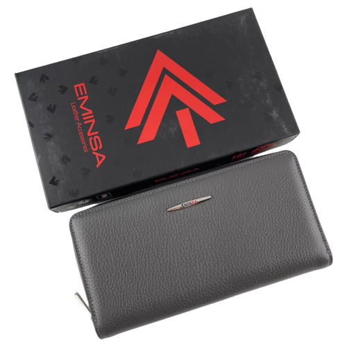 Гаманець жіночий шкіряний Eminsa 2151 18-11 сірий
