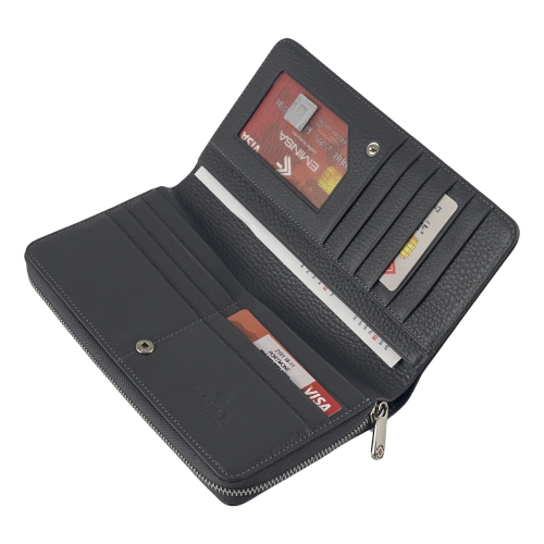 Гаманець жіночий шкіряний Eminsa 2151 18-11 сірий