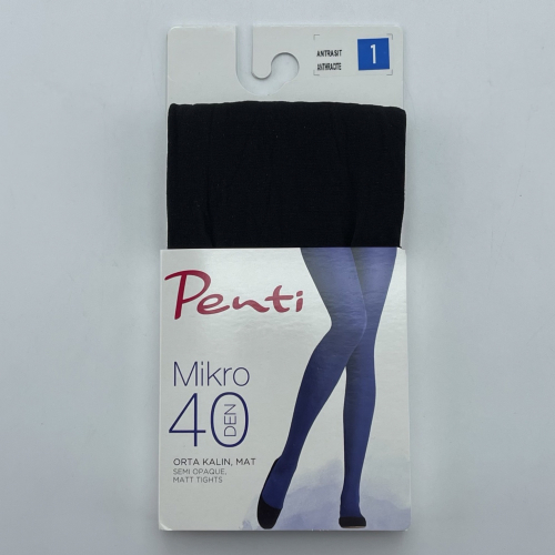 Колготки жіночі Penti Mikro 40 DEN антрацит Size 3-L
