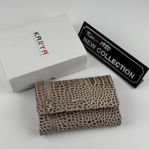 Кошелек женский кожаный Karya 2004-526 светло-коричневый