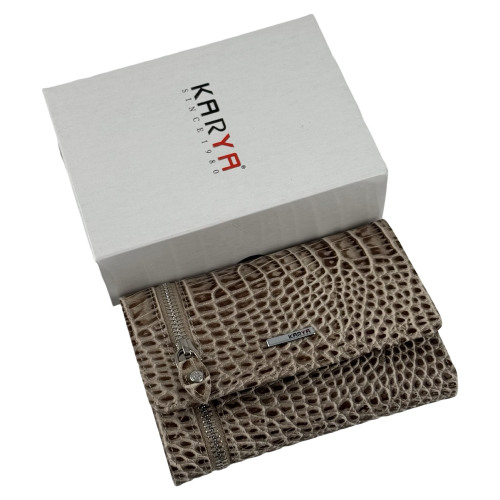 Кошелек женский кожаный Karya 2004-526 светло-коричневый