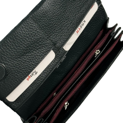 Гаманець жіночий шкіряний лакований Karya 1159-593 смарагдовий