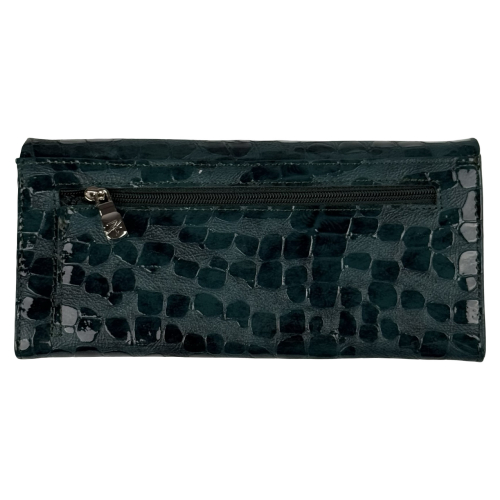 Гаманець жіночий шкіряний лакований Karya 1159-593 смарагдовий