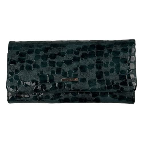 Гаманець жіночий шкіряний лакований Karya 1159-593 смарагдовий