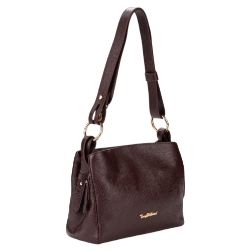 Сумка женская кожаная Tony Bellucci 0653-1905 бордовая