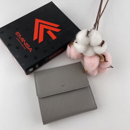 Кошелек женский кожаный Eminsa 2068 37-20 светло-серый