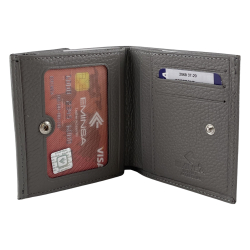 Гаманець жіночий шкіряний Eminsa 2068 37-20 світло-сірий