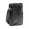 Сумка чоловіча шкіряна - месенджер Vittorio Safino VS 091 чорна Корсика