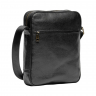 Сумка чоловіча шкіряна - месенджер Vittorio Safino VS 091 чорна Корсика