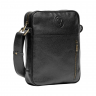Сумка чоловіча шкіряна - месенджер Vittorio Safino VS 091 чорна Корсика