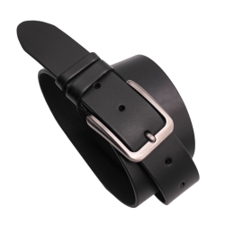 Ремень мужской кожаный Кремень 01.40.00.247 черный 110 см 