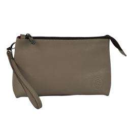 Косметичка жіноча шкіряна Vittorio Safino VS бежева Корсика