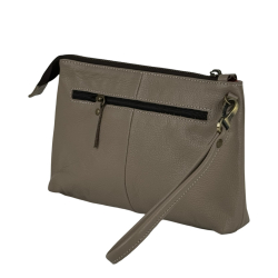 Косметичка жіноча шкіряна Vittorio Safino VS бежева Корсика